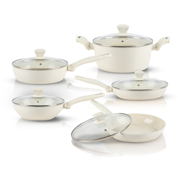 Imagen de Bateria de Cocina REVOLUX Marmol-Granito RV-SET-10 WHITE Color Blanco