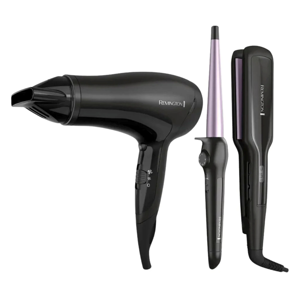 Imagen de Kit De Belleza Remington Alaciadora +secadora + rizador S5520-d3015mlf