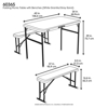 Imagen de Mesa Lifetime Picnic con Bancas 60365 Blanca 1.06m