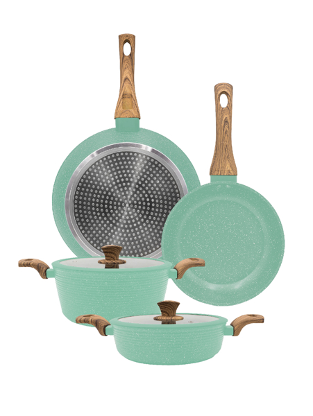 Imagen de Bateria de cocina 6 piezas Barcelona Love Cook LCS005-05 Jade