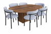 Imagen de Antecomedor tubular Emma 6 sillas Antra/ Pop Rivol