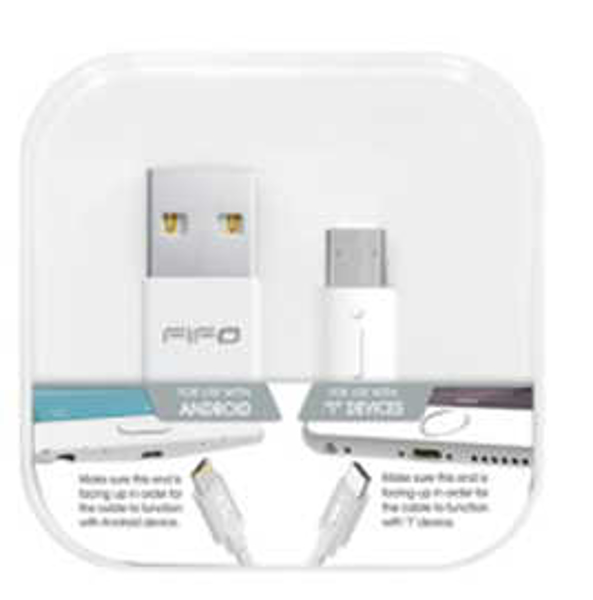 Imagen de Accesorios Telefonia Fifo 47008 Cable Dual Micro Y Lightning