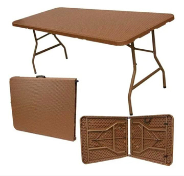 Imagen de Mesa Plegable Monark K-RTNM  1.80 cm Estilo Ratan/Cafe V/E.
