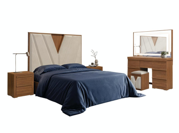 Imagen de Recamara Irlanda king size nogal