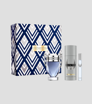 Imagen de Set Locion Caballero Paco Rabanne Invictus Edt 3pzas