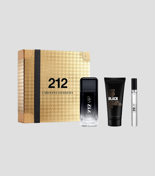 Imagen de Set Locion Caballero Carolina Herrera 212 Vip Black Edp 3pzs