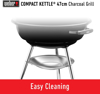 Imagen de Asador de carbón WEBER 1221308 Compact Kettle 18"