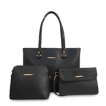 Imagen de Bolsa De Dama Gardi Tote Con Cartera Y Monedero H-96  Negro