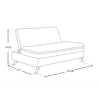 Imagen de Sofa Cama Hugo Sce-665  dark grey