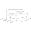 Imagen de Sofa Cama Damian Sce-637 arezzo taupe