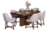 Imagen de Antecomedor Suiza 6 sillas nogal