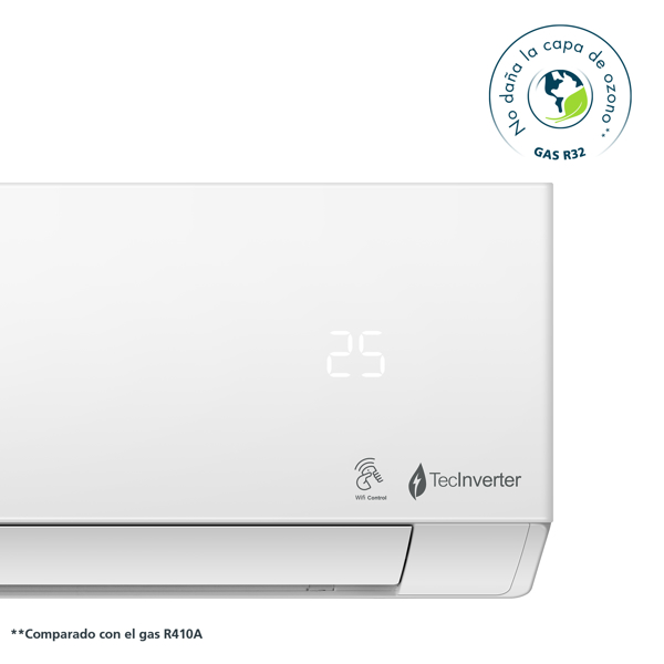 Imagen de Minisplit Inverter Mabe MMI12HABWCA32BME2/MMI12HABWCA32BMI2 1 TON 110V 01 Blanco