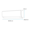 Imagen de Minisplit Inverter Mabe MMI12HABWCA32BME2/MMI12HABWCA32BMI2 1 TON 110V 01 Blanco