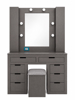 Imagen de Peinador vanity Aruba plata c/ banco