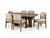 Imagen de Antecomedor Madison 6 sillas nogal claro