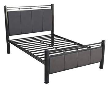 Imagen de Cama tubular matrimonial Toscana cafe