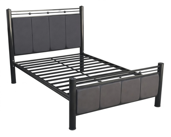 Imagen de Cama tubular matrimonial Toscana cafe