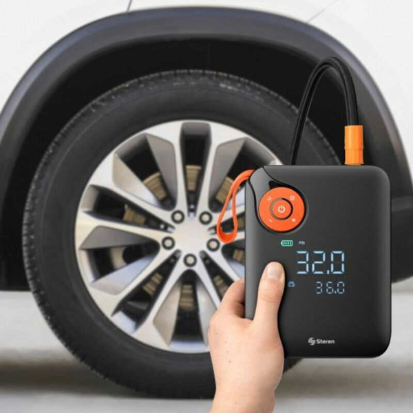 Imagen de Accesorio Arrancador para auto compacto inflador de llantas, power bank y linterna LED PB-CAR