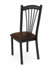 Imagen de Antecomedor tubular Magda 6 sillas chocolate