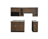 Imagen de Cocina Alicante 2.40mts nogal