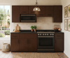Imagen de Cocina Hampton 2.40 m nogal veteado/ negro
