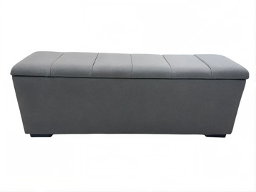 Imagen de Pie de cama c/baúl Cian Gris