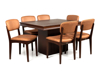 Imagen de Antecomedor Boston 6 sillas nogal