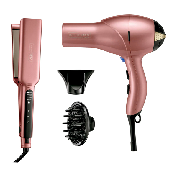 Imagen de Kit De Belleza Conair Alaciadora Y Secadora Cb259pp2roes Rosa
