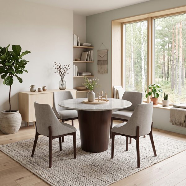 Imagen de Antecomedor Adanna 4 Sillas Tabaco V/E.