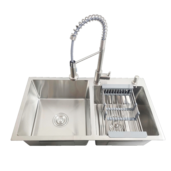 Imagen de Tarja Meer Con Accesorios De 2 Tinas Ts8448-1s A/inox.