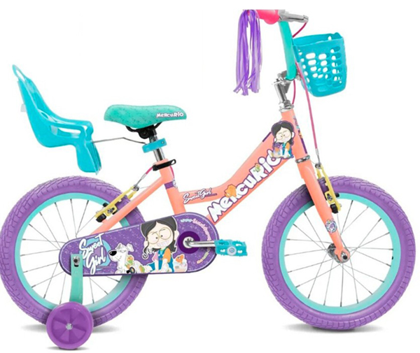Imagen de Bicicleta Mercurio 301194 SWEET GIRL R16´´ Salmon 1V