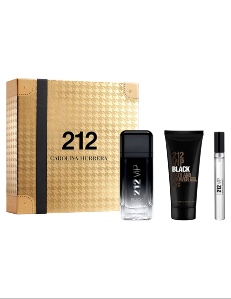 Imagen de Set Locion Caballero Carolina Herrera 212 Vip Black Edp 3pzs