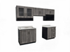 Cocina Capri 2.40mts gris - SIN MARCA
