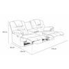 Imagen de Love Reclinable Florida c/ 2 portavaso SRB-290 Beige