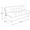 Imagen de Sofa cama Cherry SC-693 Beige-negro
