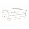 Imagen de Sofa cama California SCE-690 gris