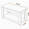 Imagen de Mesa de Centro Magik Corrediza Gris