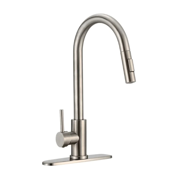 Imagen de Mezcladora Meer Para Fregadero Monomando Mzm8119 A/inox.