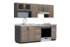 Imagen de Cocina Roma 2.40mts nogal / 5 piezas