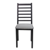 Imagen de Antecomedor tubular Lucy 4 sillas, 1 banca grabado/gris