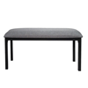 Imagen de Antecomedor tubular Lucy 4 sillas, 1 banca grabado/gris