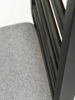 Imagen de Antecomedor tubular Lucy 4 sillas, 1 banca grabado/gris
