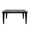 Imagen de Antecomedor Tubular Araceli 6 Sillas Marmol/Negro