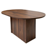 Imagen de Antecomedor Tubular Emma 6 Sillas madera antra/ tapiz moka