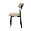 Imagen de Antecomedor Tubular Emma 6 Sillas madera antra/ tapiz moka