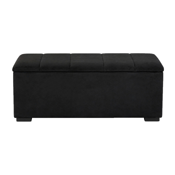 Imagen de Pie de cama c/baúl Jade negro